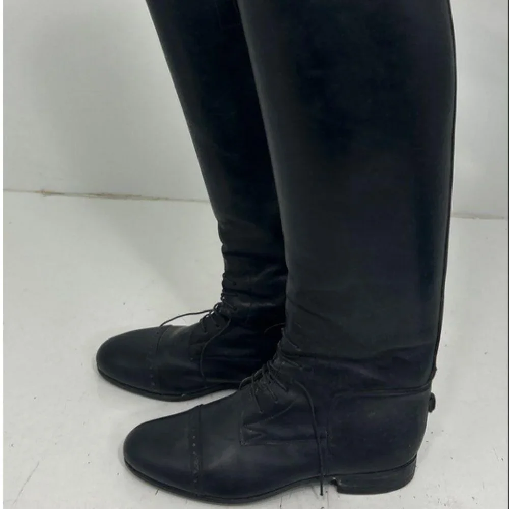 Bespoke E. Vogel Custom Leather English Riding Boots Black